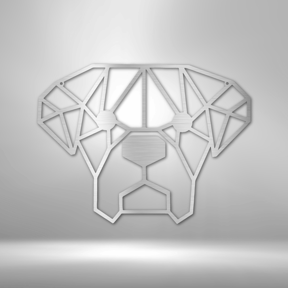 Minimalistic Dog | Steel Sign | Metal Art | Pets & Animals