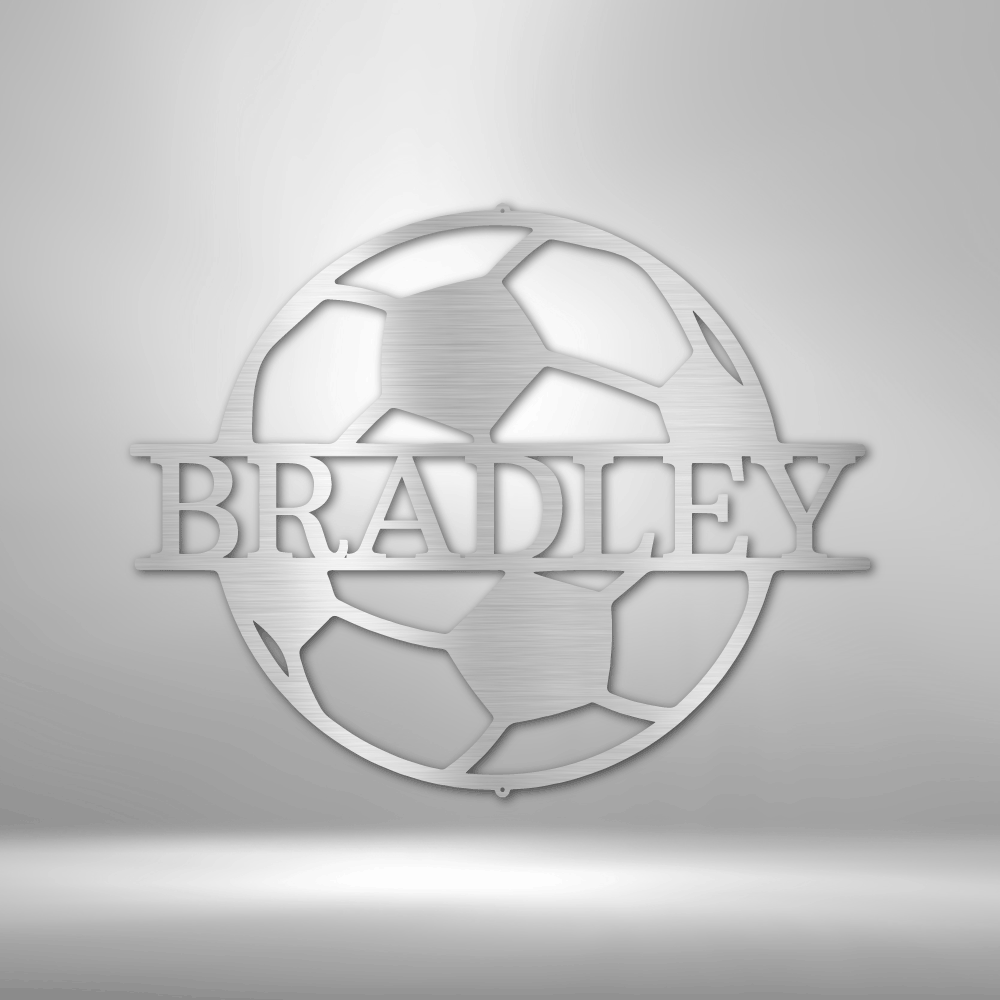 Sports | Soccer | Personalized | Soccer Ball | Steel Sign | Metal Art