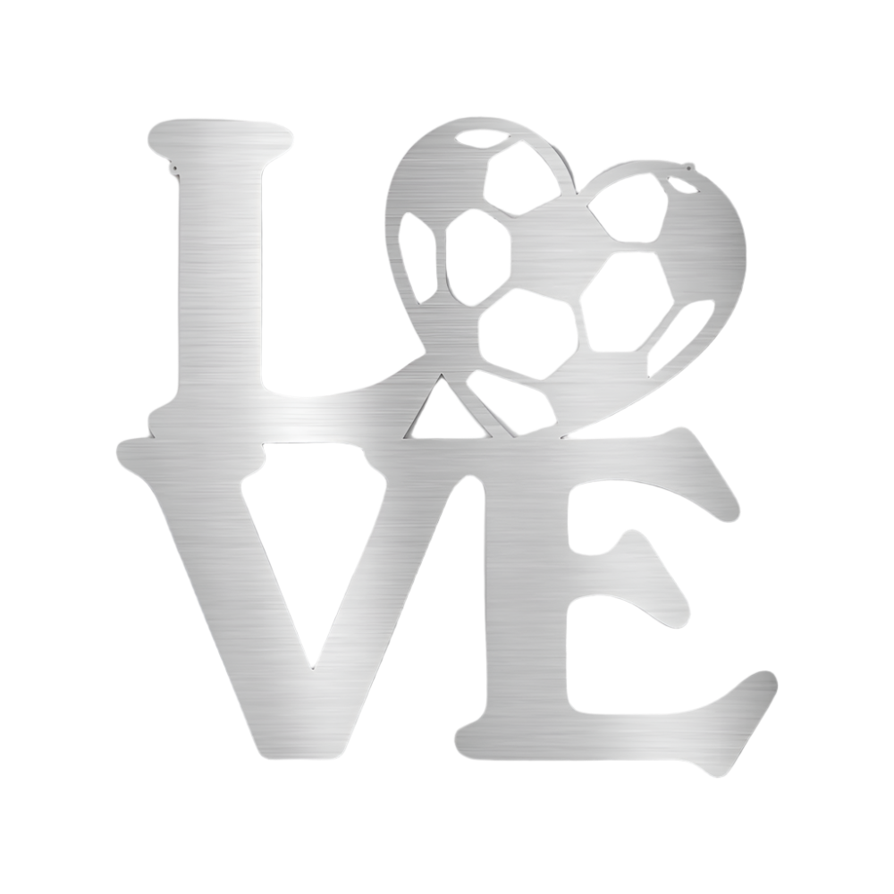 Sports | Soccer | Soccer Love | Steel Sign | Metal Art