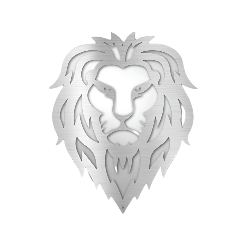 Lion Head | Steel Sign | Metal Art | Pets & Animals