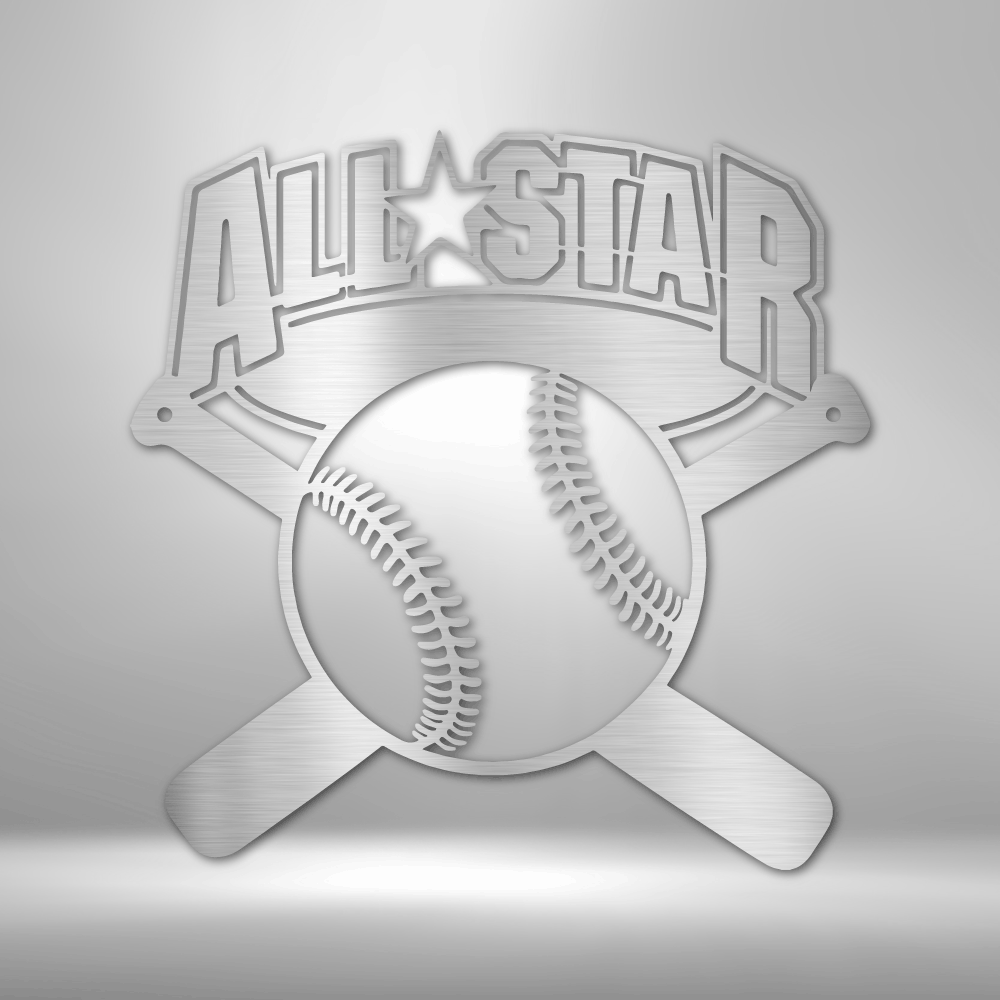Sports | Baseball | All-Star | Steel Sign | Metal Art