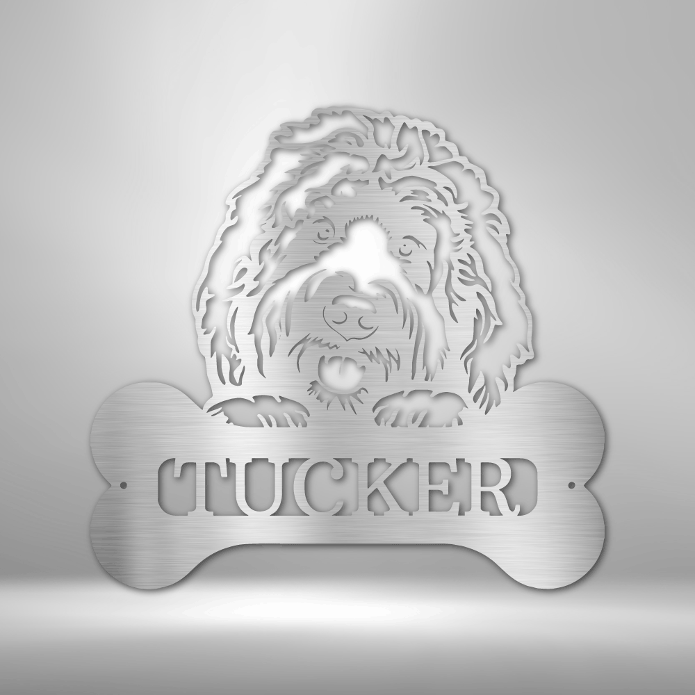 Personalized Name Plaque for Dog | Choose your Dog out of 12 Breeds! | Metal Art | Animals