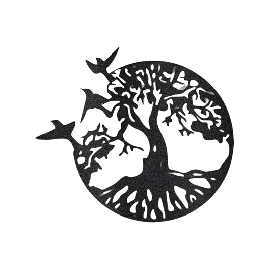 Take Flight Tree | Steel Sign | Metal Art | Pets & Animals