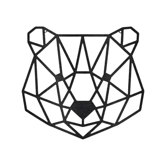 Minimalistic Bear | Steel Sign | Metal Art | Pets & Animals