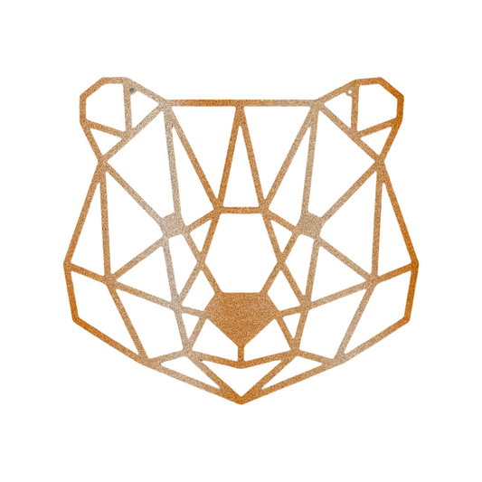 Minimalistic Bear | Steel Sign | Metal Art | Pets & Animals