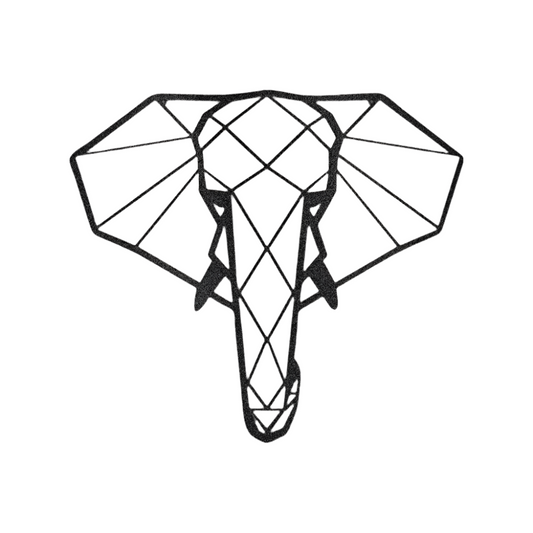 Minimalistic Elephant | Steel Sign | Metal Art | Pets & Animals