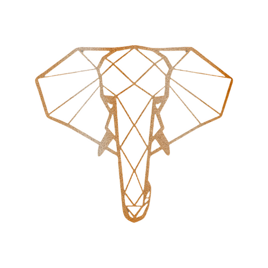 Minimalistic Elephant | Steel Sign | Metal Art | Pets & Animals