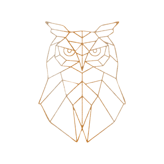 Minimalistic Owl | Steel Sign | Metal Art | Pets & Animals