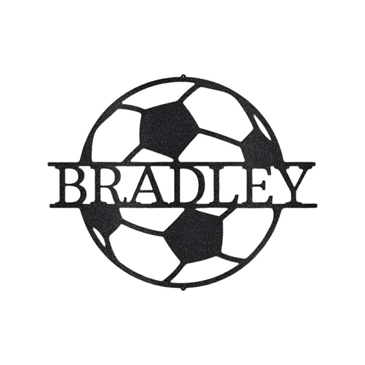 Sports | Soccer | Personalized | Soccer Ball | Steel Sign | Metal Art