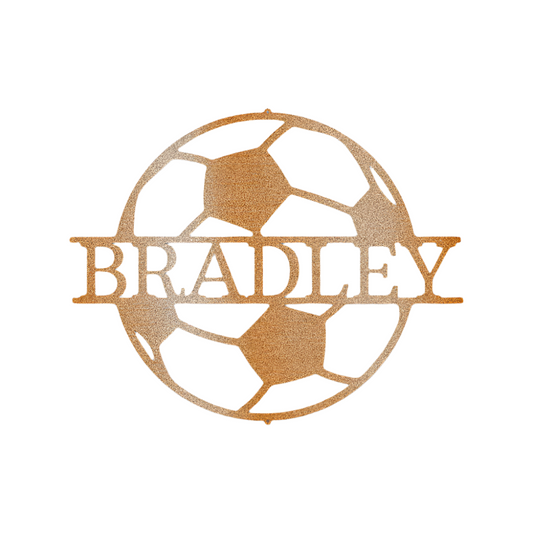 Sports | Soccer | Personalized | Soccer Ball | Steel Sign | Metal Art