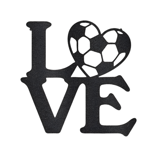 Sports | Soccer | Soccer Love | Steel Sign | Metal Art