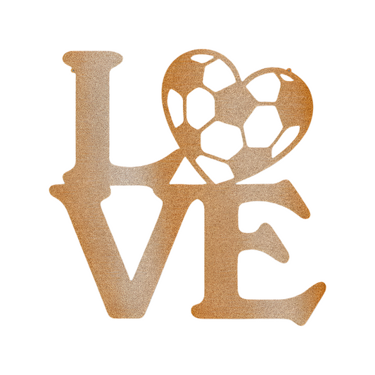 Sports | Soccer | Soccer Love | Steel Sign | Metal Art