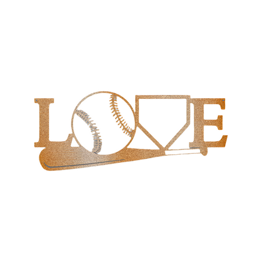 Sports | Baseball | Love | Steel Sign | Metal Art | Fan
