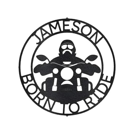Biker | Personalized | Steel Sign | Name+ Quote | Motorcycle | Metal Art