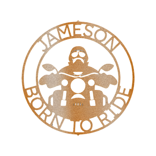 Biker | Personalized | Steel Sign | Name+ Quote | Motorcycle | Metal Art