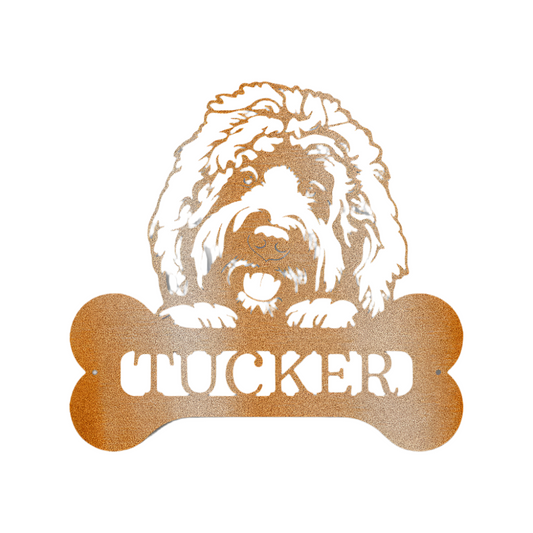 Personalized Name Plaque for Dog | Choose your Dog out of 12 Breeds! | Metal Art | Animals